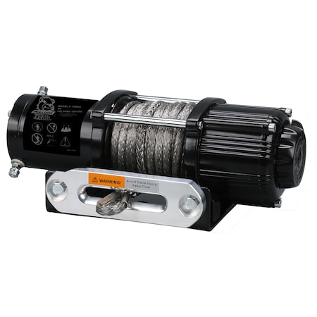 Bulldog Winch 3500lb ATV/UTV Winch Synth Rope, Alu Frld, Mnt Chnl 15013